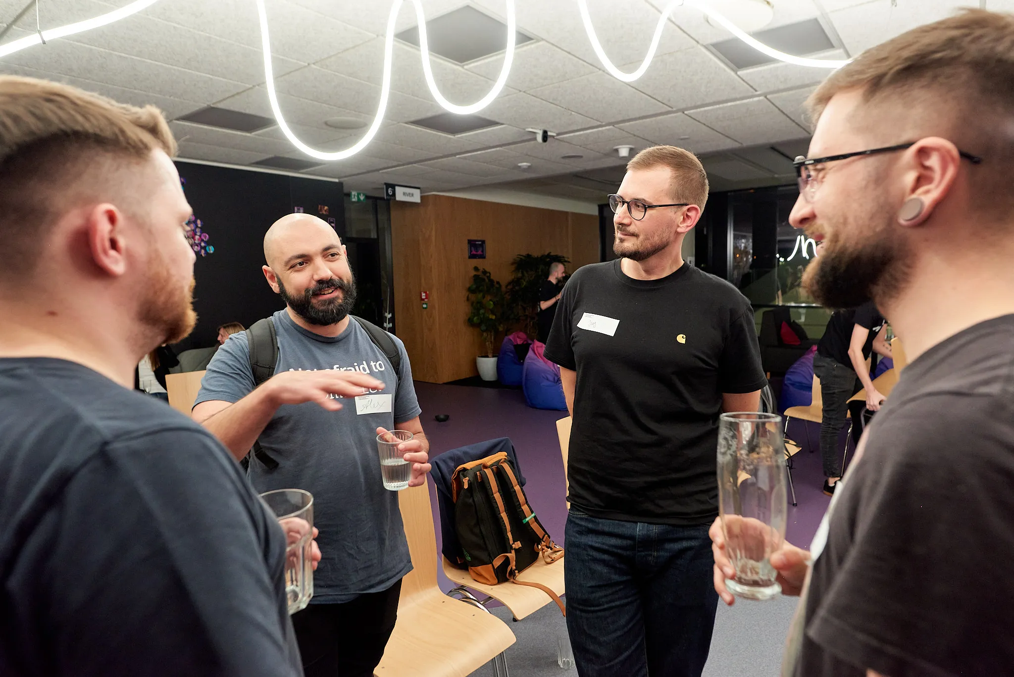 ELC meetup attendees in conversation