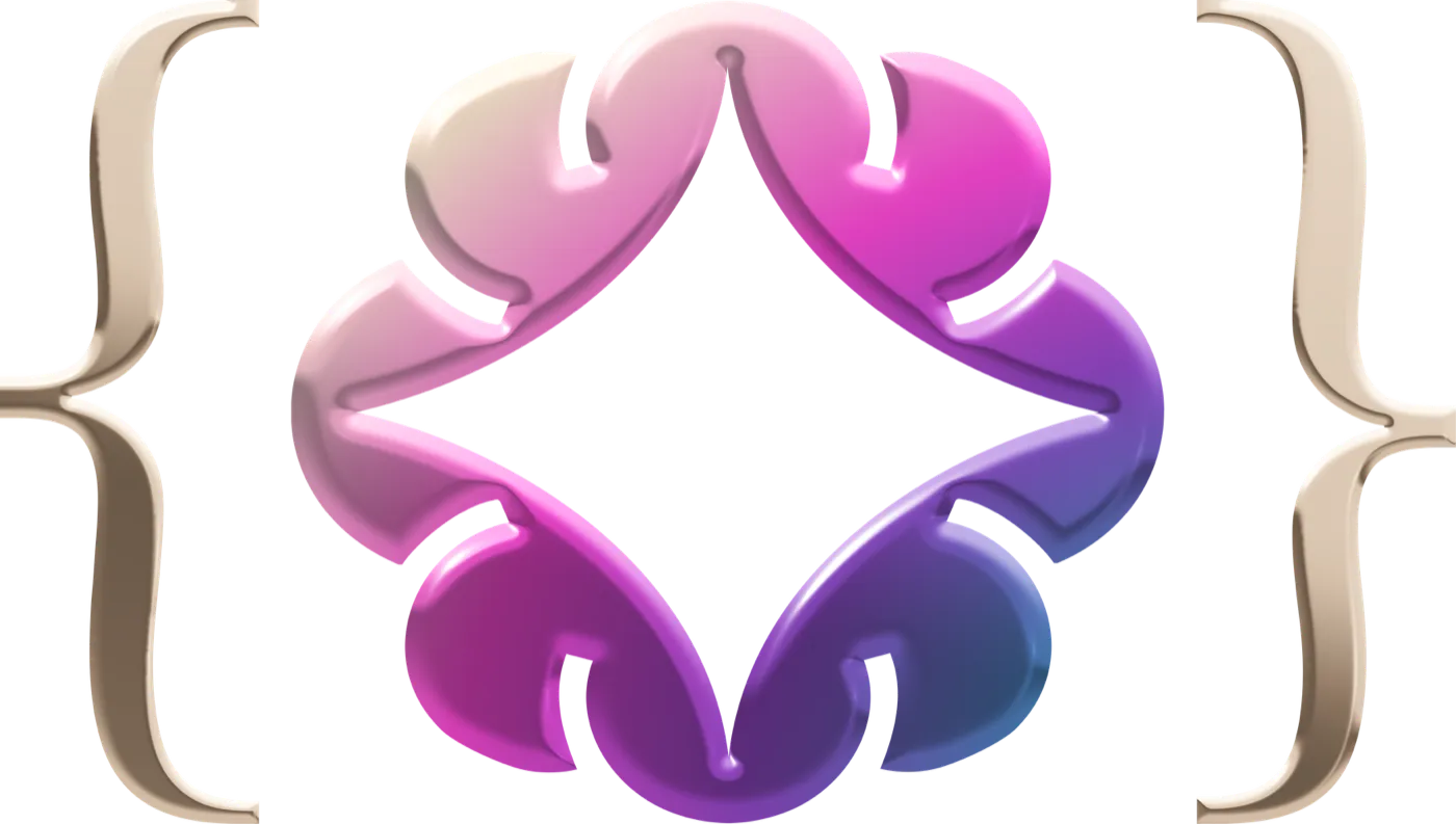 Engineering Leaders Community symbol, Crystal Cut version on a dark background